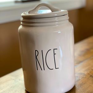 Rae dunn rice canister